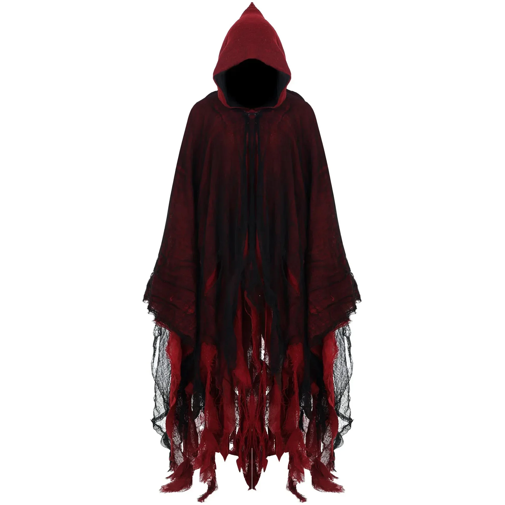 

Unisex Gothic Horror Zombie Vampires Hooded Capes Day Of The Dead Party Props Cloaks halloween costumes 2026 Cosplay Costume