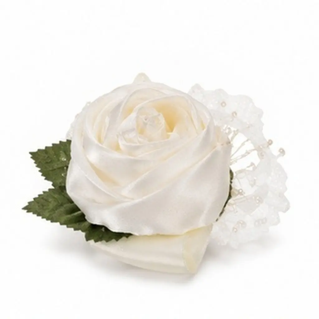 4Pcs Flower Wristband Corsage Bracelet for Wedding Bride Bridesmaid Prom Party Special Occasion Decorative Wrist Corsage Flowers