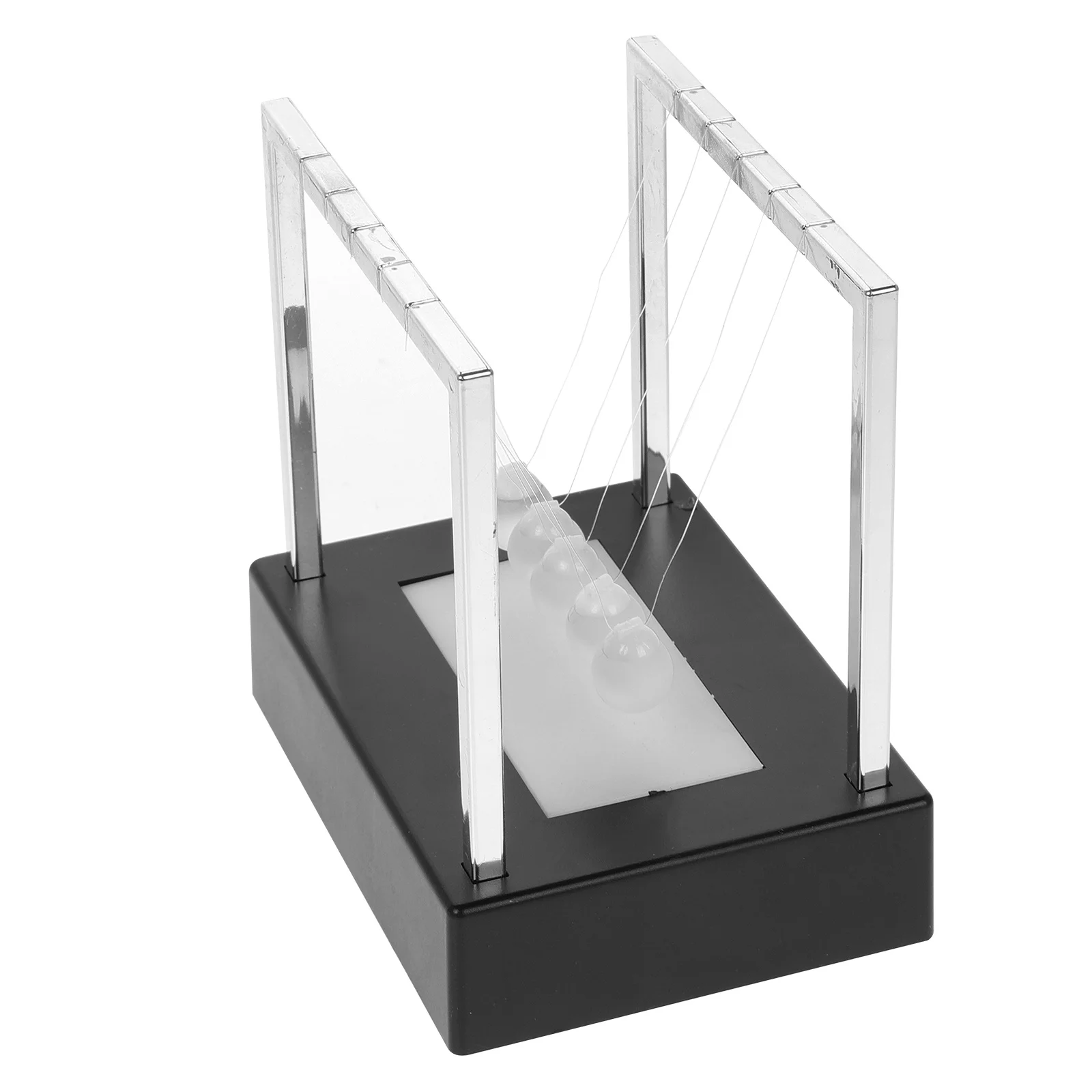 

Light Up Newton's Cradle Color Changing LED Balls Desktop Office Decoration Relax Stress Gift Black Base Ball Cradle Light
