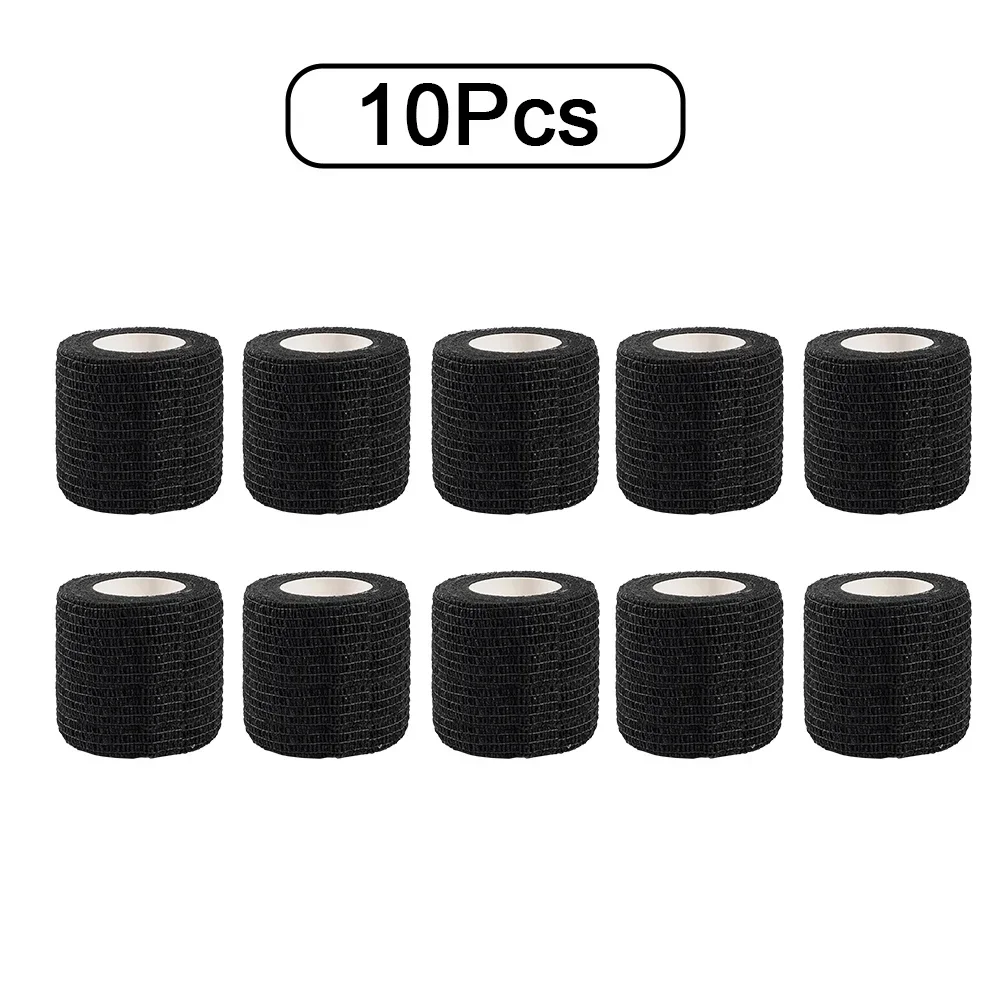 10 stuks elastische zelfklevende atletische tape bandage 2,5/5/10 cm niet-geweven universele pasvorm voor sport voetsteun gewrichtsbescherming