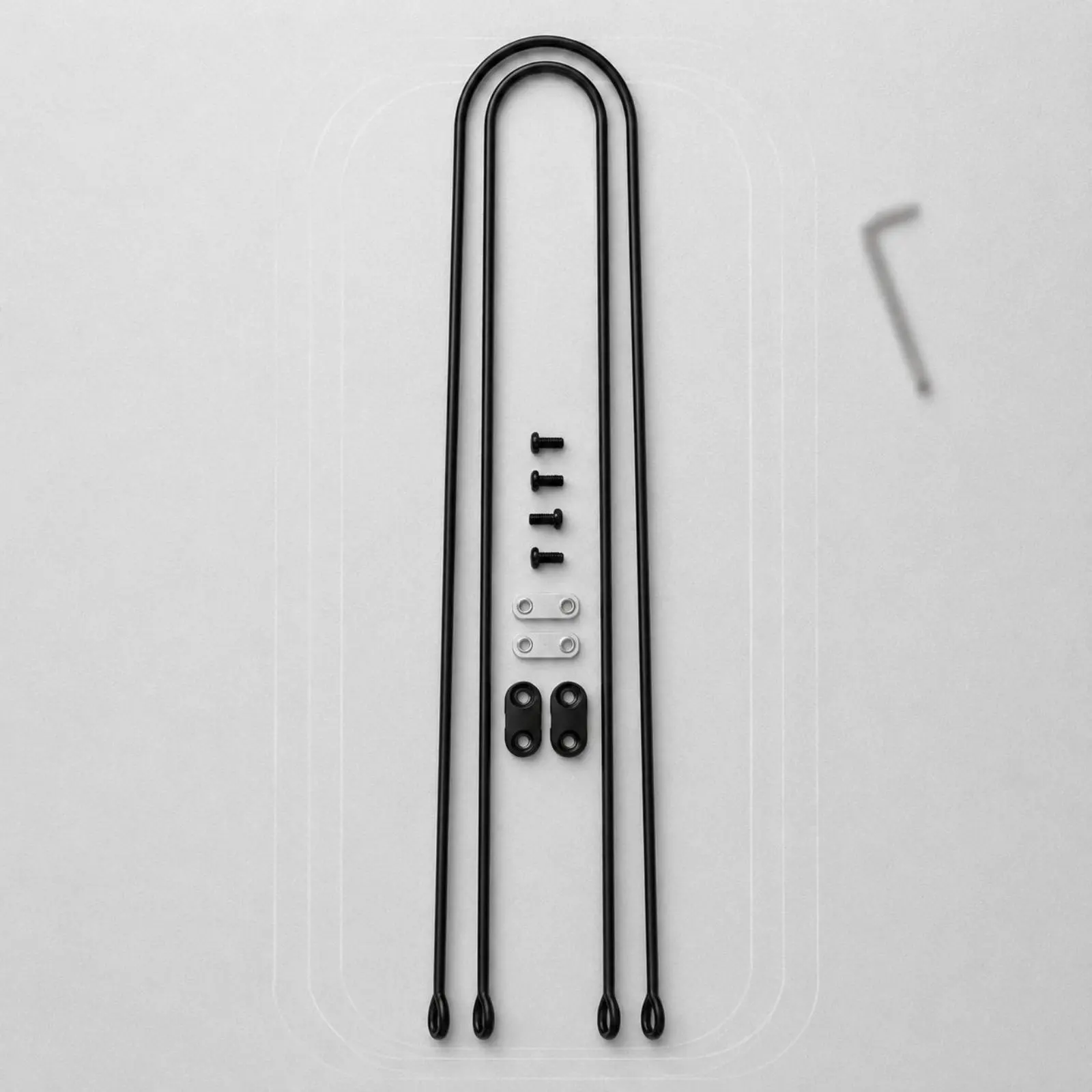 28-Inch Bike Mudguard Bracket Metal U-Form Mudguard Install Easily to Install for Biking U-shaped Straight