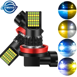 2PCS Dual Colors H11 H8 9006 HB4 h7 9005 HB3 High Quality 2016 LED Bulbs Car Led Auto Front Fog Lamp Super Bright 12v Universal