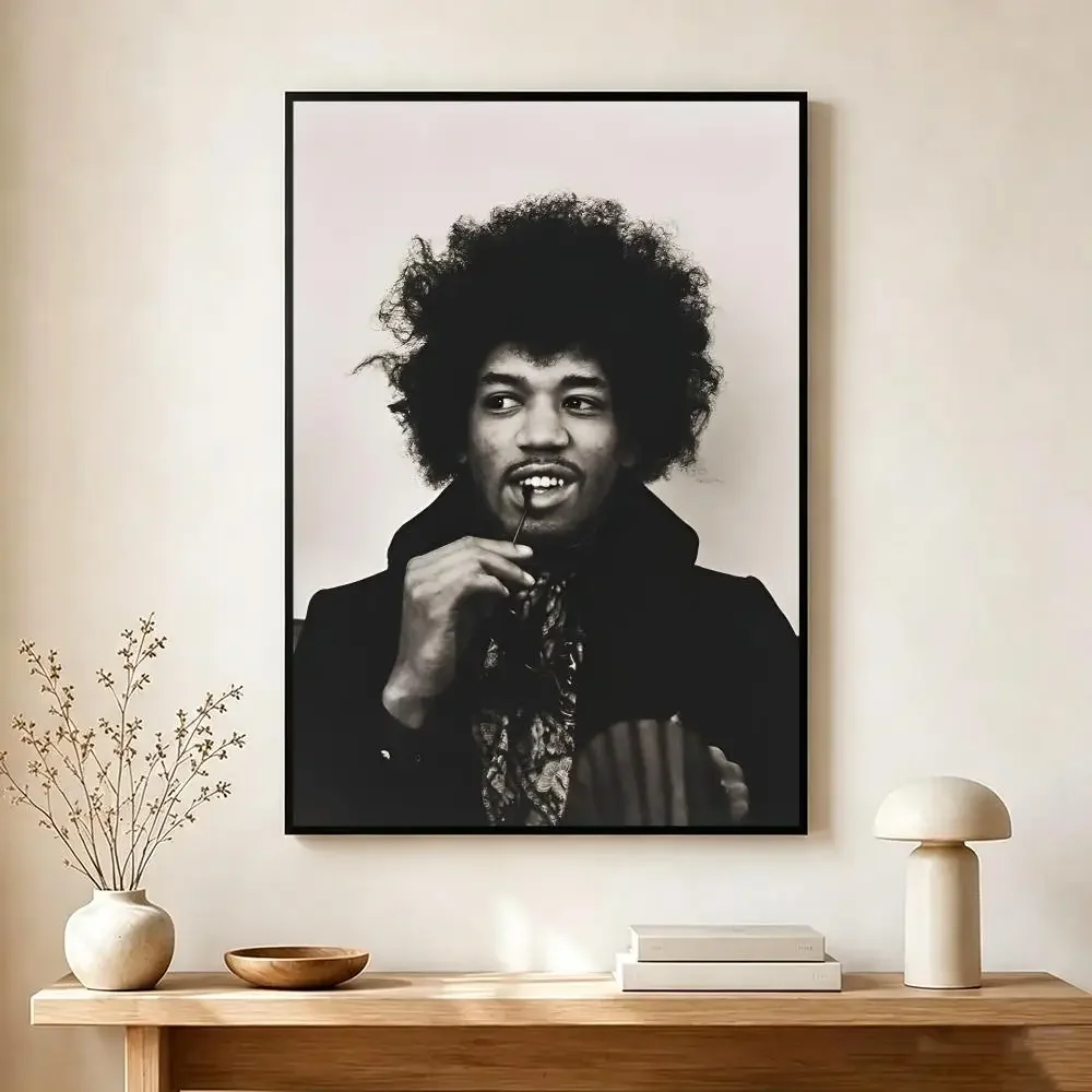 Music Rock J‑Jimi Hendrix Poster Wall Art Print Decorative Mural Home Decor Gift Unframed