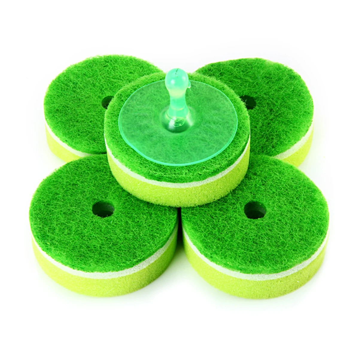 

5Pcs Durable Scrubbing Sponge Set Non slip Lightweight Powerful Cleaning Kitchen Dish Washing Frosted Sponges Home Supplies