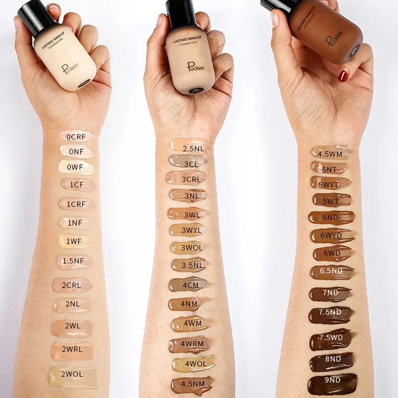 1PCS Natural Liquid Foundation คอนซีลเลอร์ฐานแต่งหน้า Moisturizing กันน้ํา Nude แต่งหน้าเนื้อผลิตภัณฑ์ความงาม