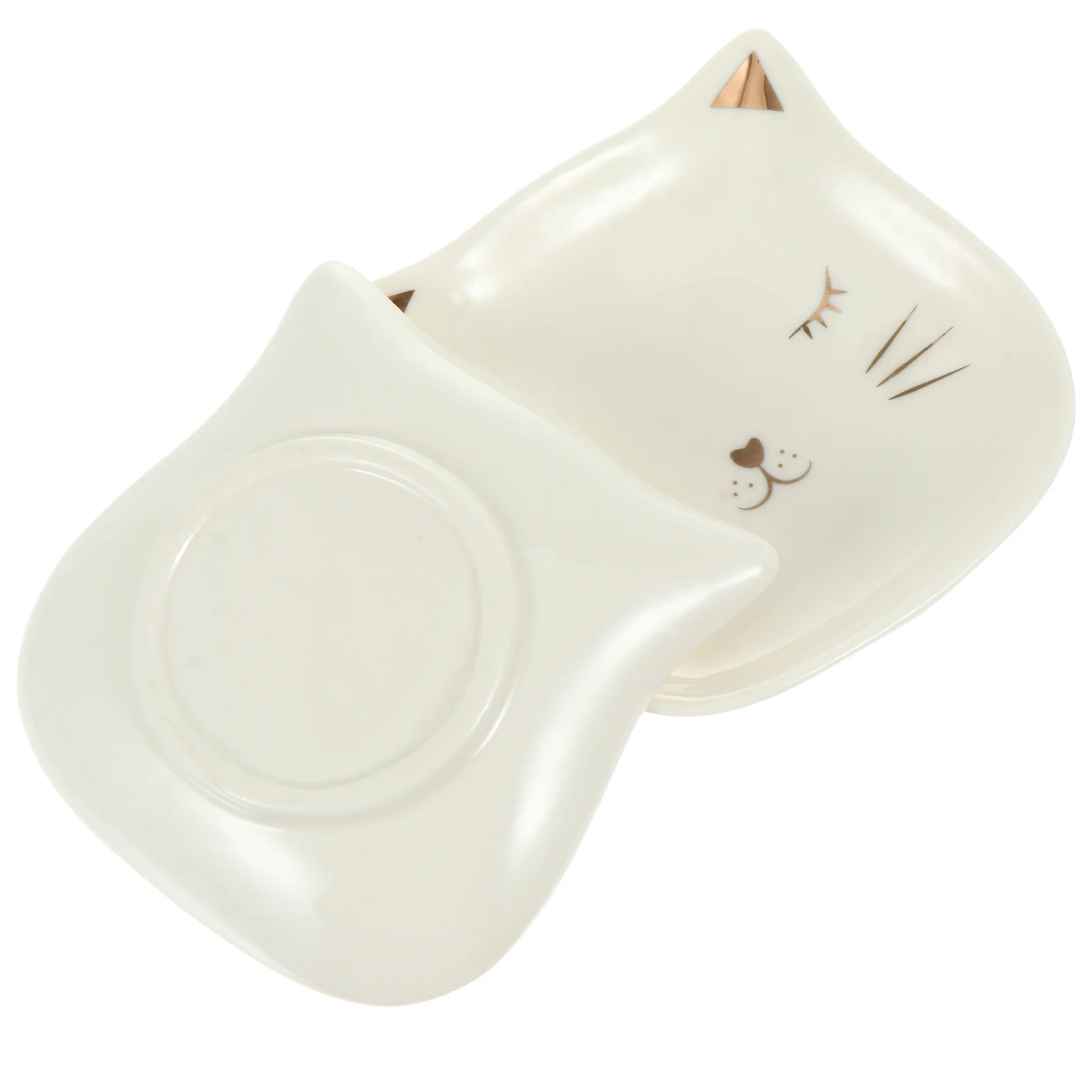 2 قطعة تصميم القط مجوهرات صينية تخزين أطباق السيراميك خواتم أقراط قلادة درج منظم الغذاء الفاكهة السوشي العرض