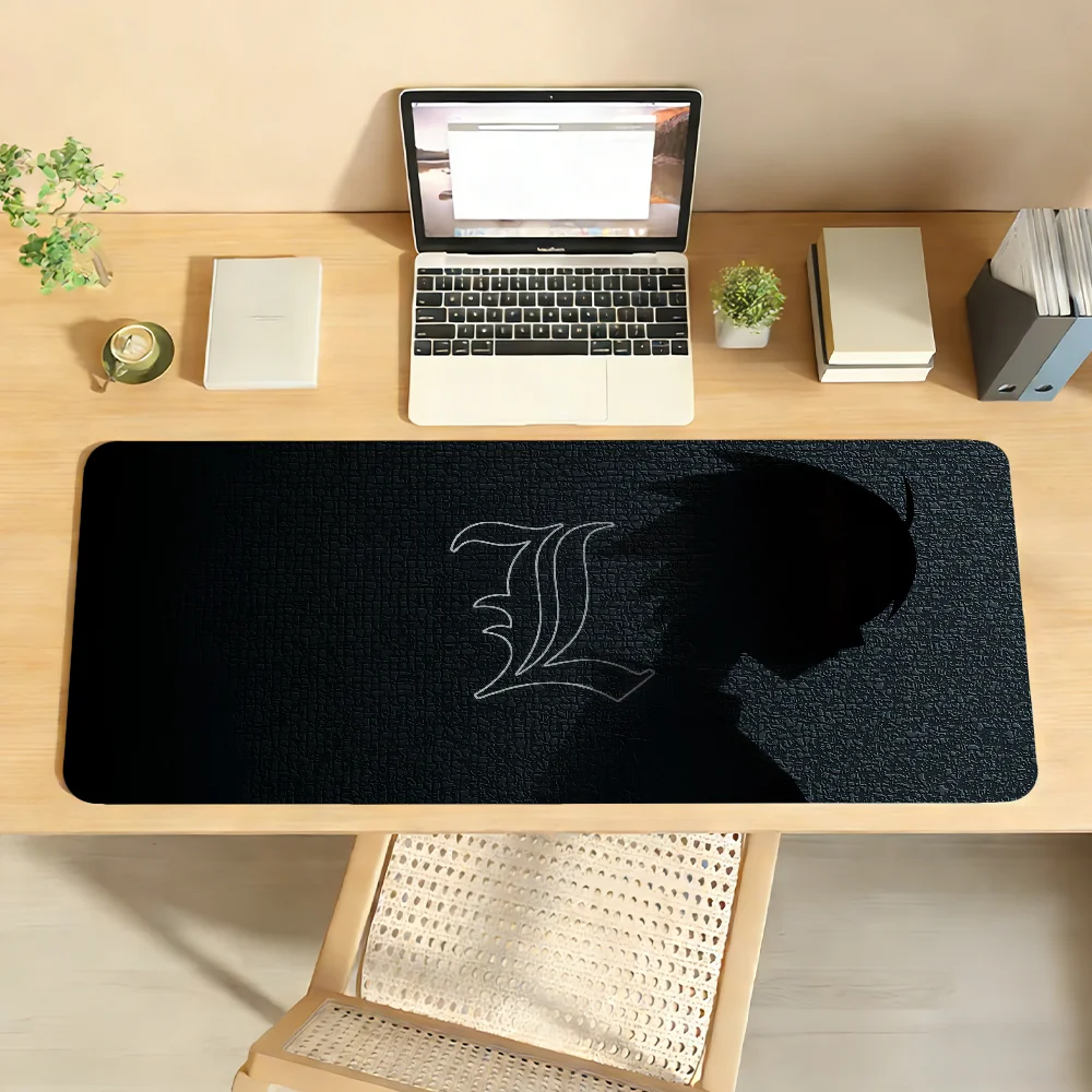 Grand tapis de souris Dark Justice Notebook Anime, base en caoutchouc antidérapante, tapis de bureau pour PC portable, décoration Anime cool, cadeau