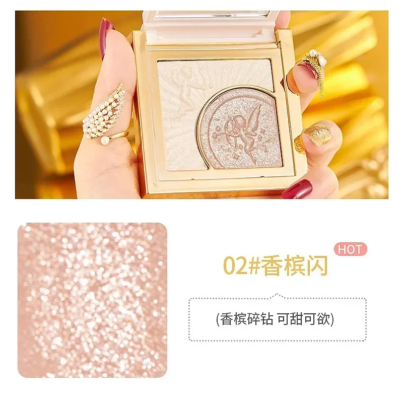 AGAG Palette di evidenziatori per il viso Trucco di bellezza rara Glitter per il corpo ad alta lucentezza Shimmer Glow Illuminatore per il viso Contouring a lunga durata