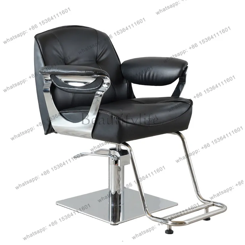The high-end Japanese hair salon special hairdressing chair can be folded down to lift the barbershop swivel stool