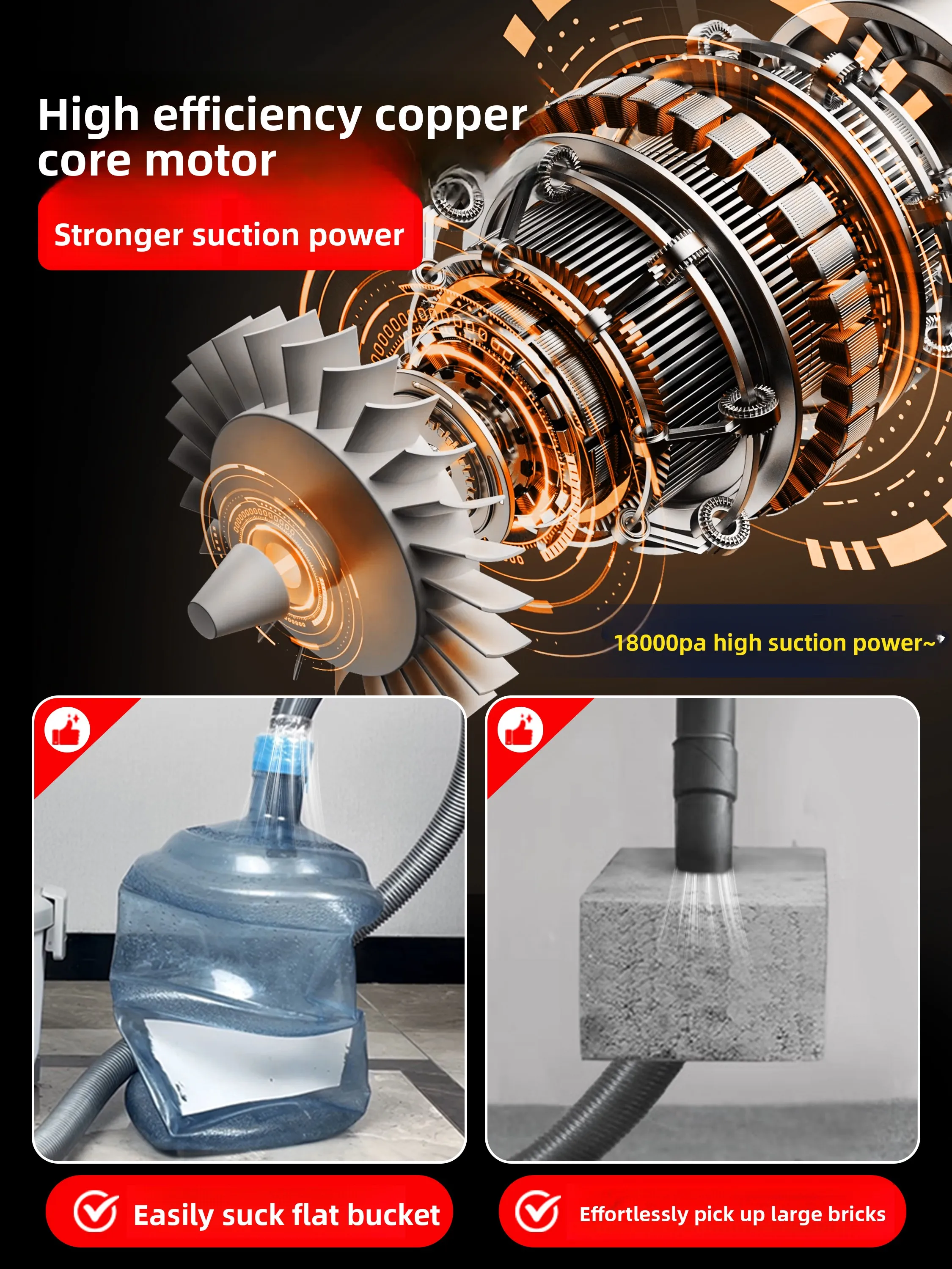 Hochleistungsstaubsauger für den Heimgebrauch, den industriellen Einsatz, die Fliesenverflege und die allgemeine Reinigung.