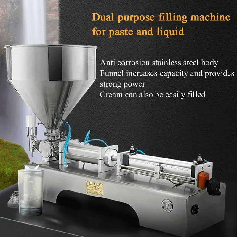 

Top Quality Paste Liquid Bottle Filling Machine Stainless Steel Piston Manual Pedal Cream Shampoo Honey Viscous Liquid Filler