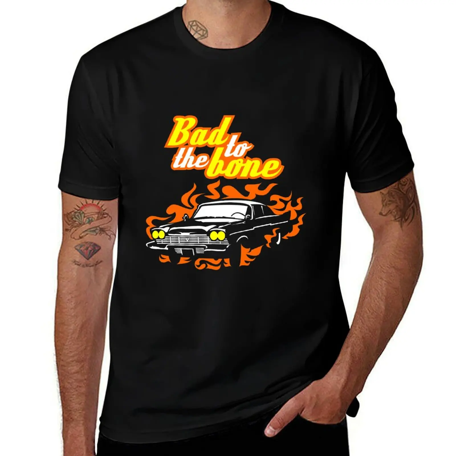

Vintage Bad to the Bone T-Shirt heavyweights sports fans cute clothes vintage graphic tee t shirts men