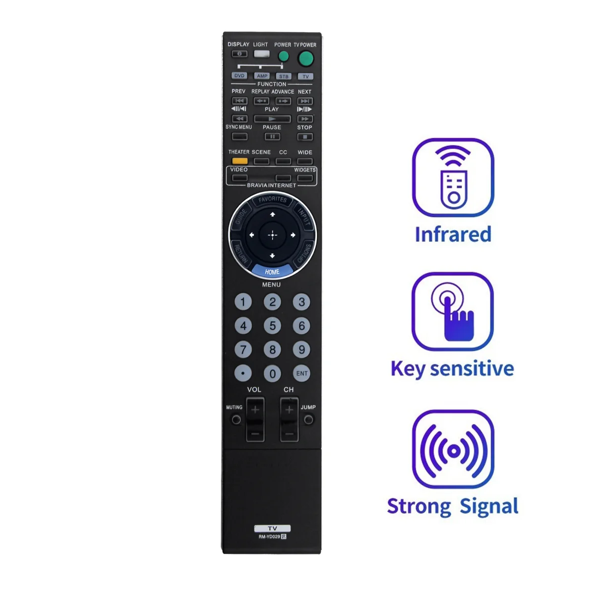 جهاز التحكم عن بعد RM-YD029 استبدال جهاز التحكم عن بعد للتلفزيون -40Z5100 -46XBR10 -46Z5100 -52XBR10 -52Z5100 KDL40Z5100