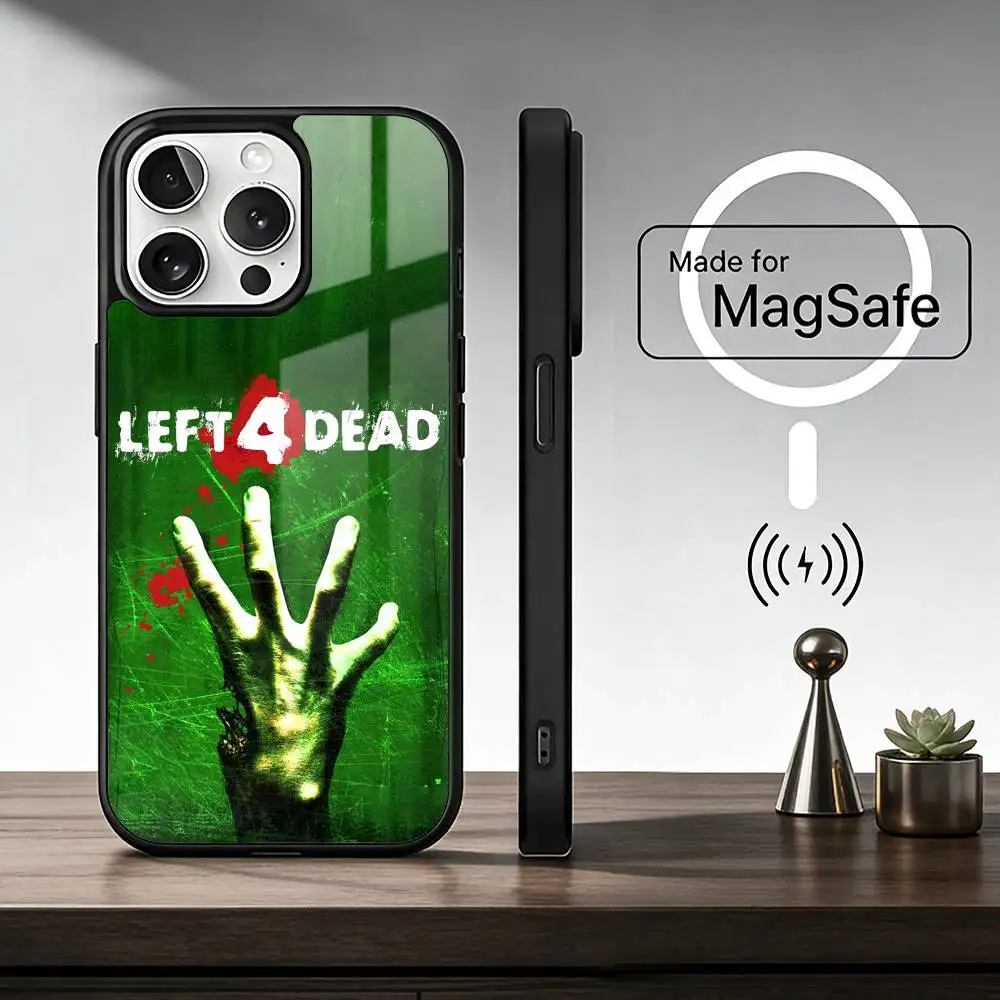 Spiel K-LEFT 4 DEAD Telefon Fall Für IPhone 17 16 15 14 13 12 11 Plus Pro Max plus Drahtlose Ladegerät Abdeckung Funda