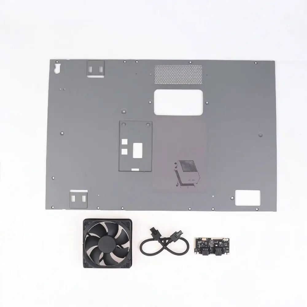 For For P2S 3D Printer Accessory Exhaust Fan Mounting Plate Ventilation System Upgraded Plastic Metal Parts Kit