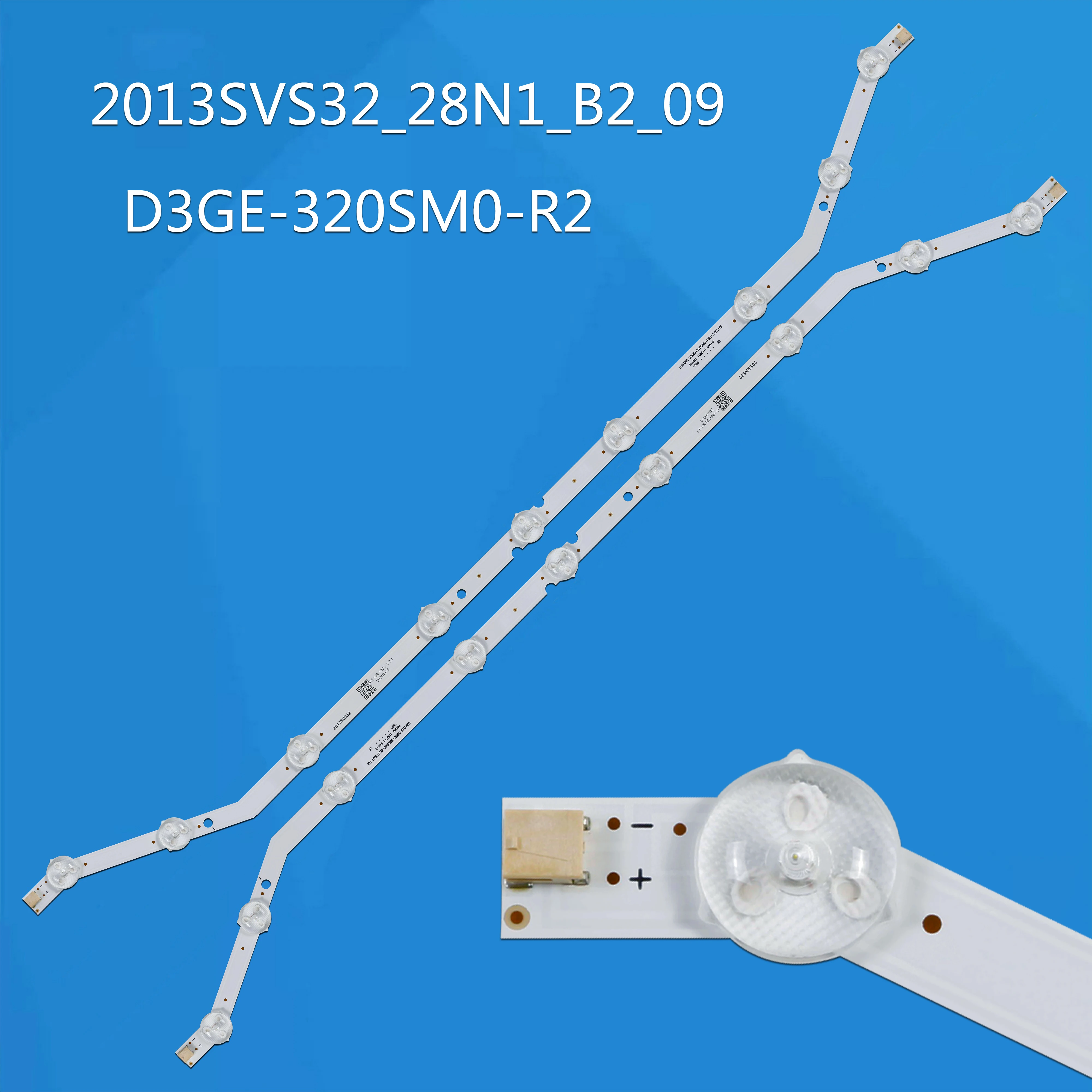 

НОВЫЕ 2 шт. светодиодные ленты для подсветки UE32EH4300 UN32F4030 UN32FH4303 UN32FH5205 LH32EDDPLGV HG32EB460GW DF320AGH-R2 CY-DH032AGE1VH