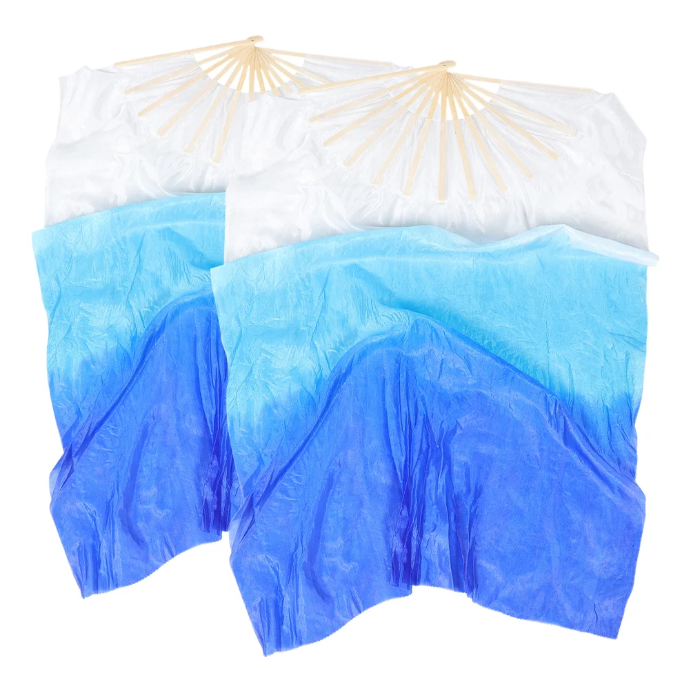 Fan Dancing Fabric Hand Silk Dance Fans for Women Dancer Flags Cloth Chinese Foldable