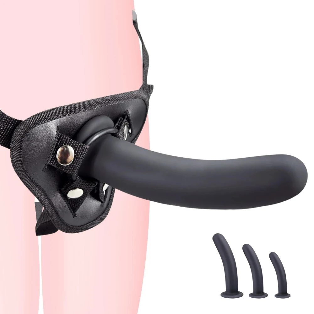 Strap On Big Dildo Harness Adjustable BDSM Bondage Pants Lesbian Strap-ons Bottom Female Anal Dildo Sex Toy For Gay Penis