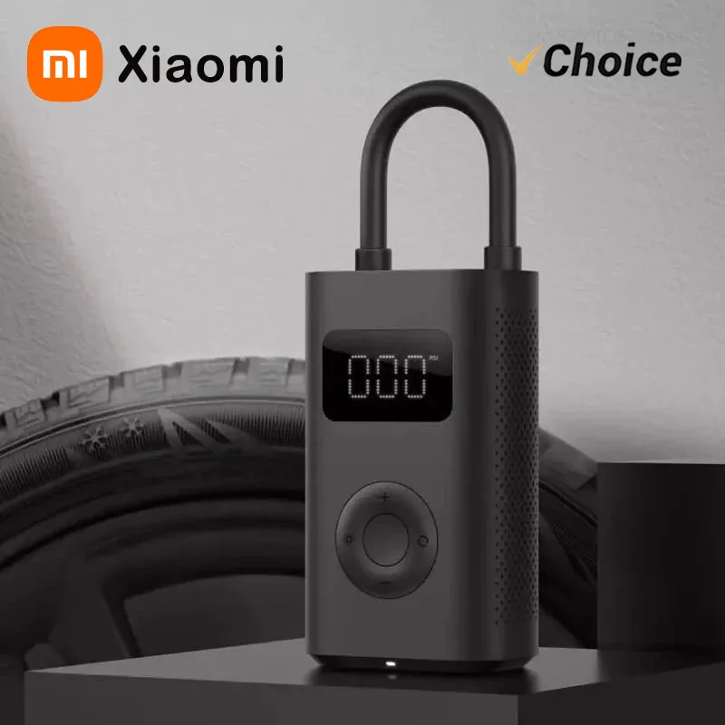 Xiaomi MIJIA Air Pump 2 25%Speed Boost Mini Portable Electric Air Compressor Treasure 150PSI Type-C LED Multitool Inflator