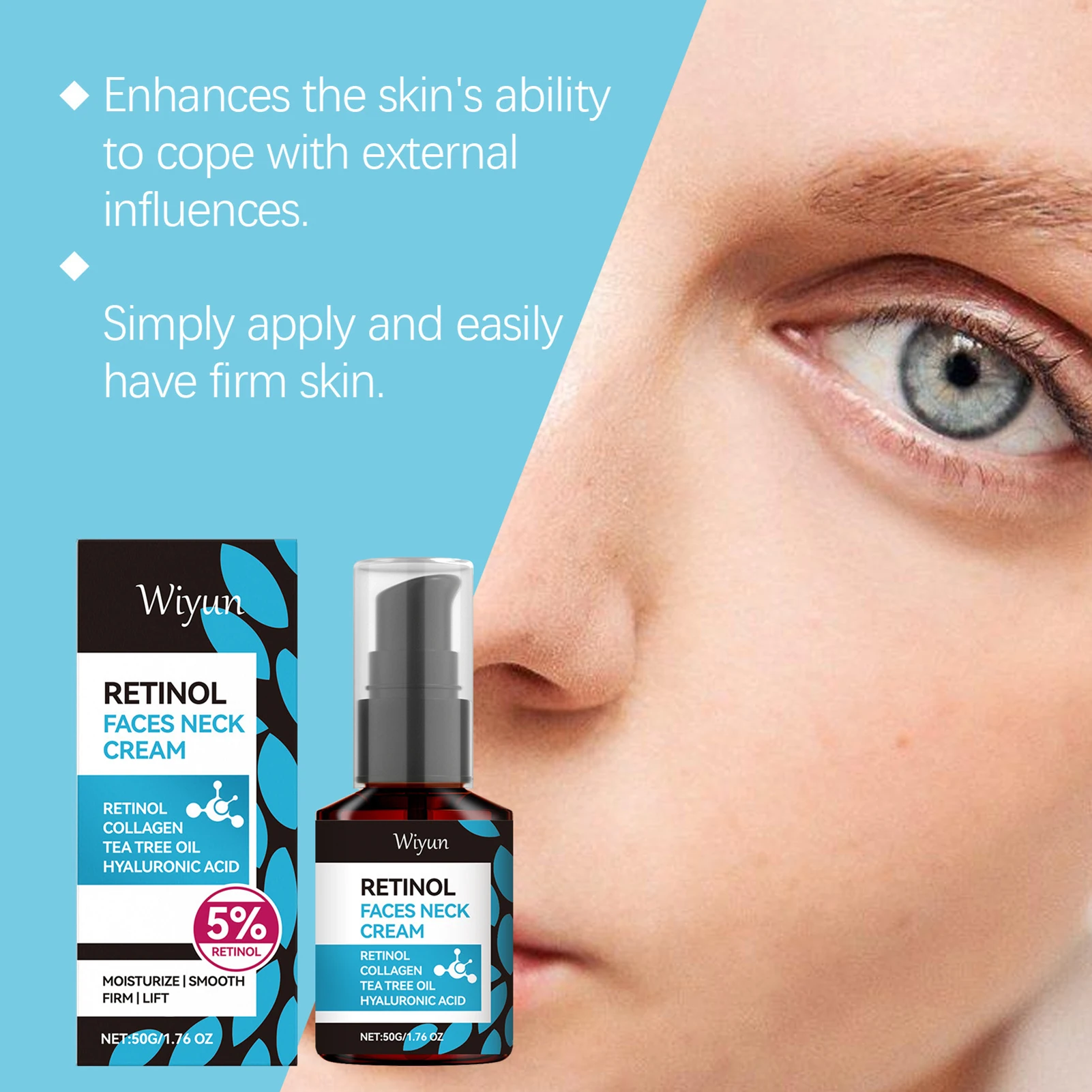 

Retinol Moisturizing Neck Cream Natural Improve Elasticity Neck Cream for Women Neck Care Day & Night