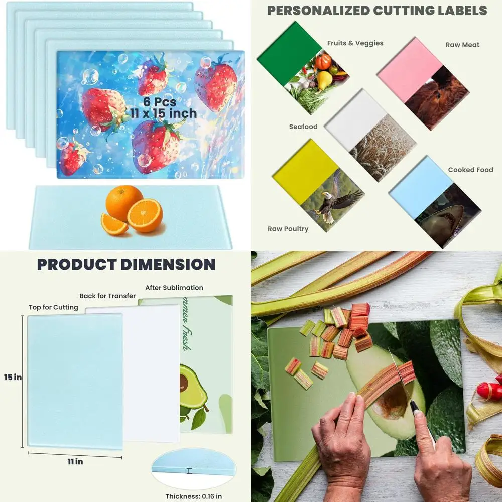 

11x15 доски для разделения сублимационного стекла — текстурированные, противоскользящие, персонализированные кухонные украшения и идеи подарков