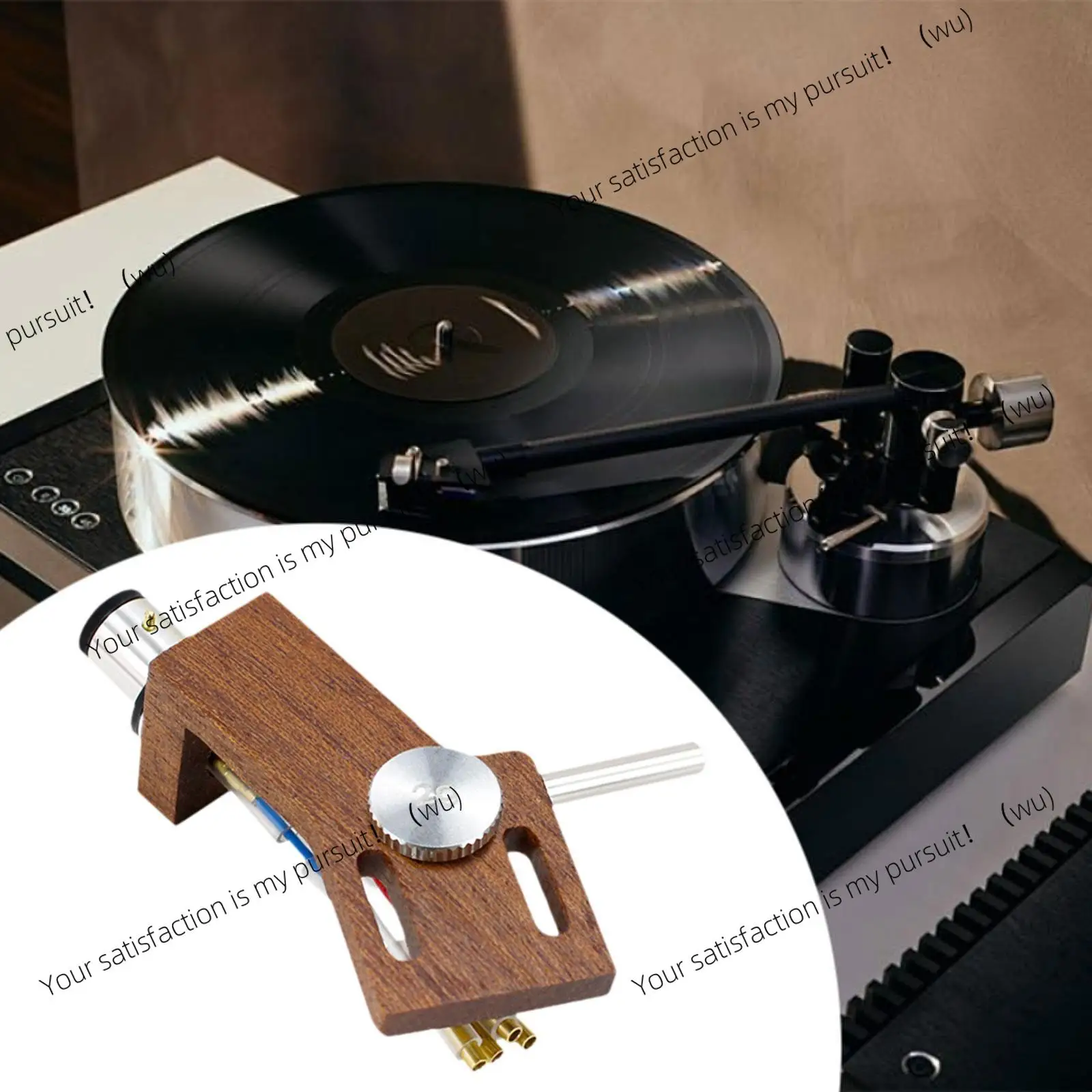 Turntable Headshell Turntable Replacement with Counterweight Cartridge Cover Easy to Install High Reliability Wear Resistant