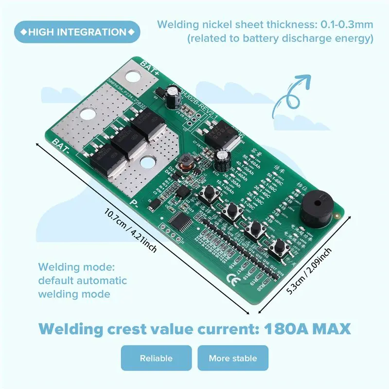 @@AB07 Hot Use Portable Storage Mini Spot Welder 100-900A 12V Machine PCB Welding Battery DIY Circuit Board
