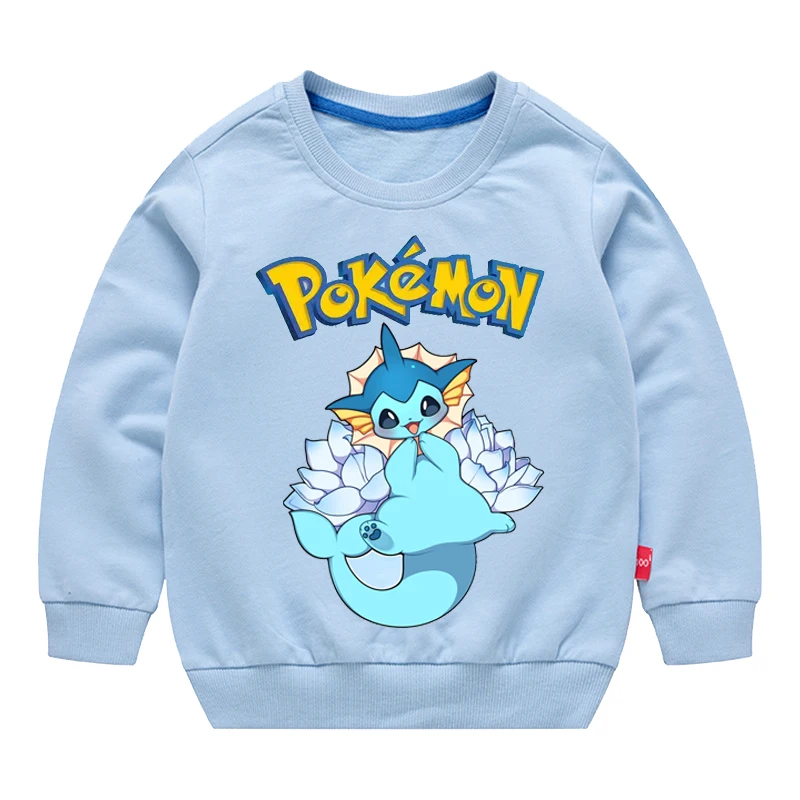 

Clothes for Cotton Vaporeon Espeon Sylveon Jolteon Glaceon Umbreon Leafeon Anime Children Round Neck Long Sleeved Hoodie Jacket