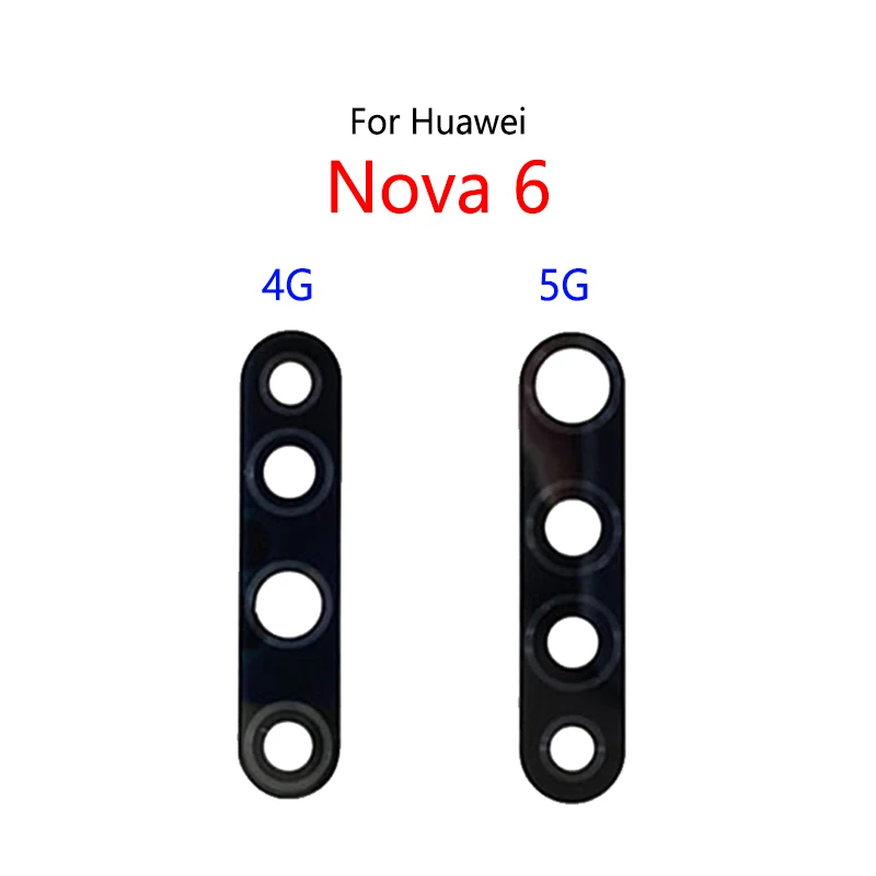 

2PCS/Lot For Huawei Nova 6 4G 5G 6SE Back Lens Rear Camera Glass Lens Mirror