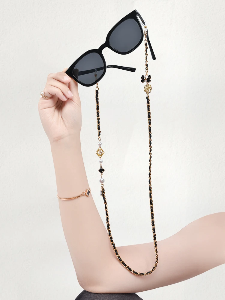 Elegant Women Sunglasses Chain Necklace Anti Slip Eyewear Strap Fashion Accessory