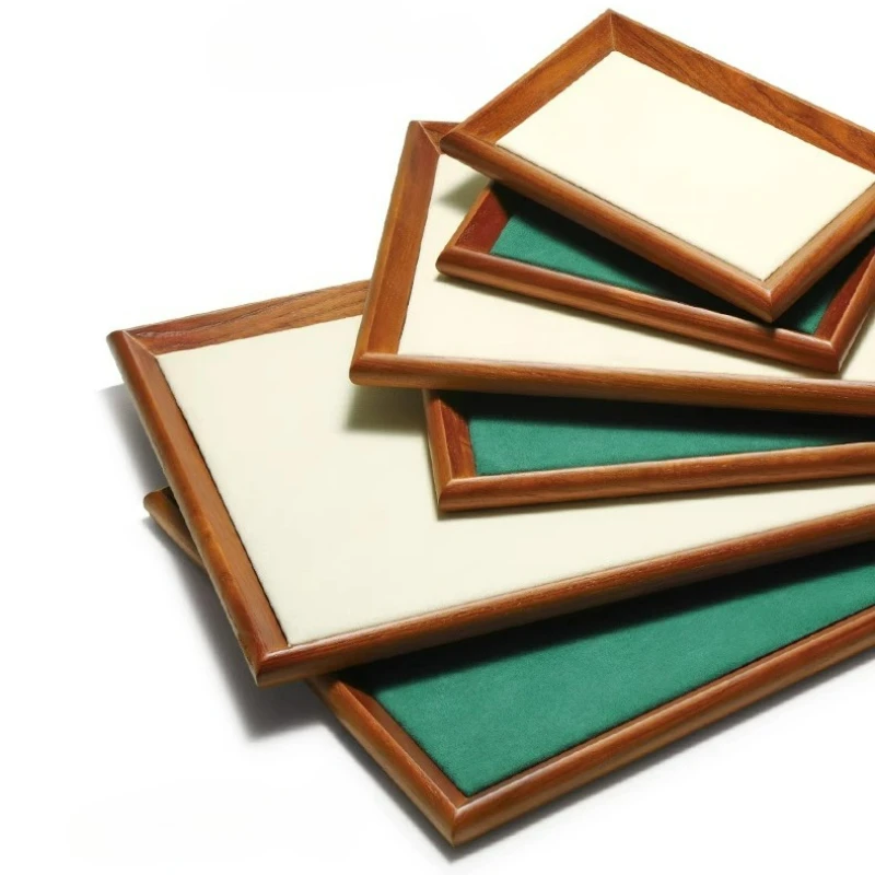 

Поднос для ювелирных изделий из цельного дерева, поднос для демонстрации культурного и нефрита, высококачественный поднос для хранения ювелирных изделий и просмотра