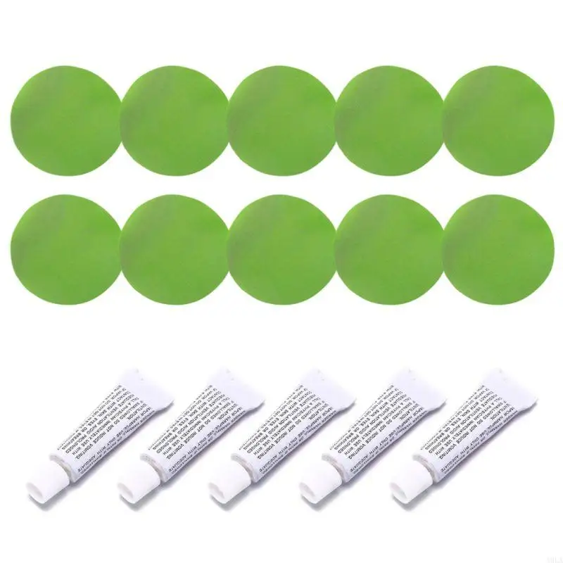 A9LA – réparation bateau gonflable, 5 pièces, patchs adhésifs en PVC pour lit à eau canapé