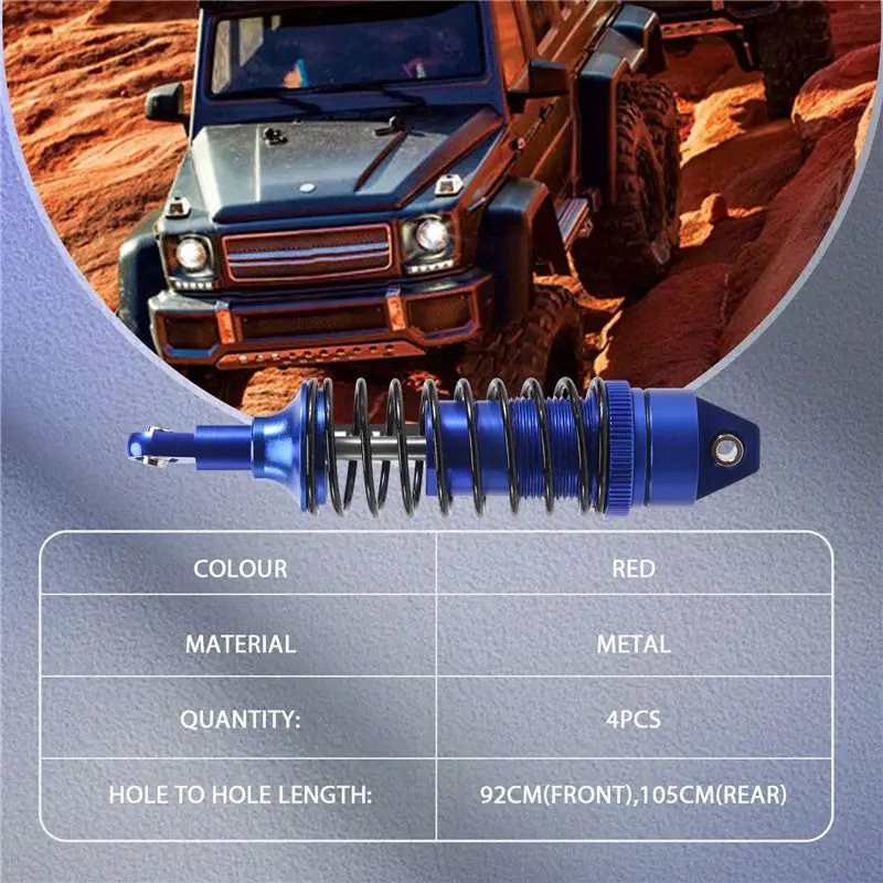 Metal Front And Rear Shock Absorber For Traxxas Slash 4X4 VXL 2WD Rustler Stampede Hoss 1/10 RC Car Upgrades Parts