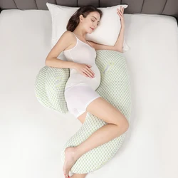 Almohada portátil para dormir de lado para mujeres embarazadas, chaqueta ajustable desmontable y lavable, compatible con glúteos, espalda, wa