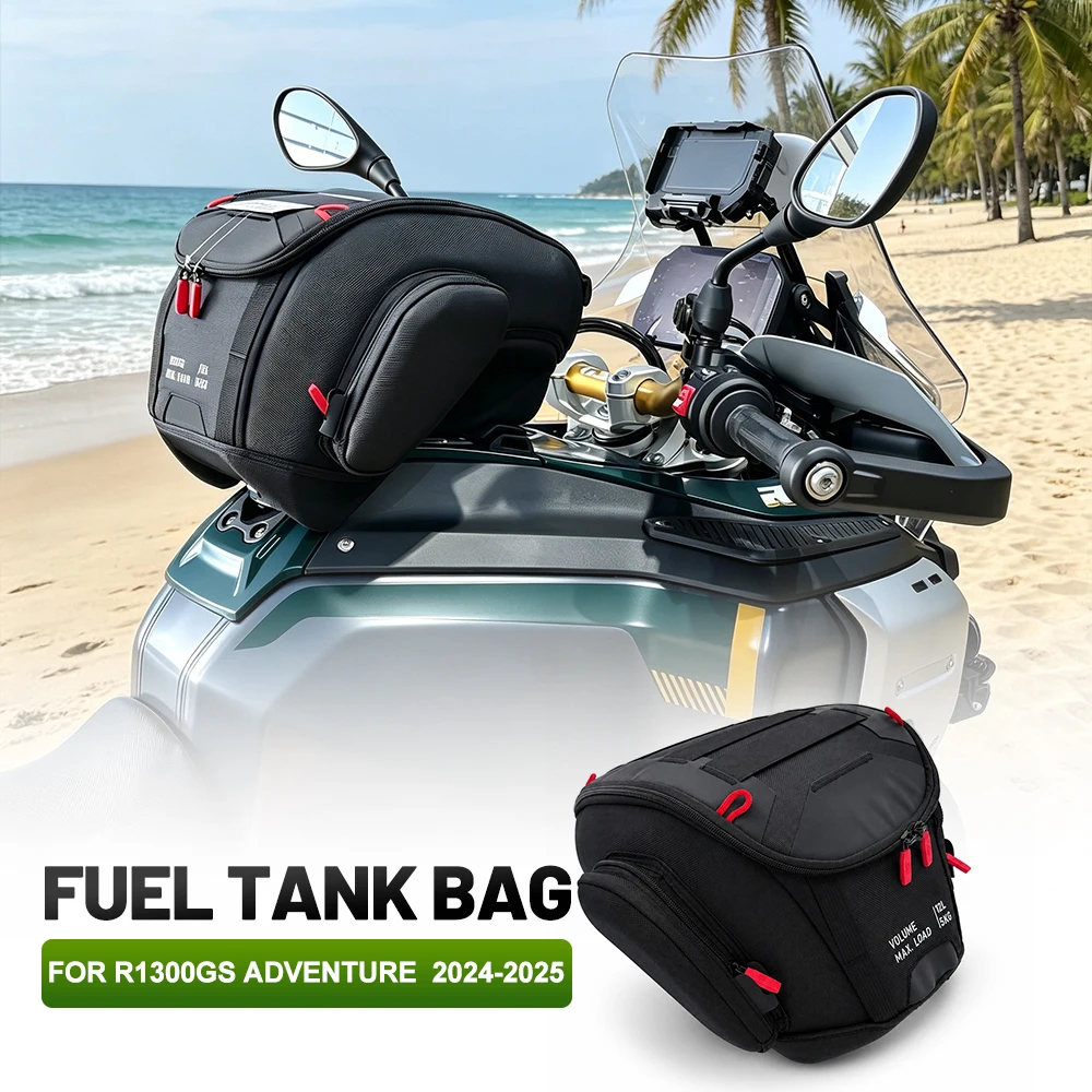 Motorcycle side rack bag, storage bag, frame bag, frame bag for BMW R1300GS Adventure R1300 GS ADV 2024 2025, black.