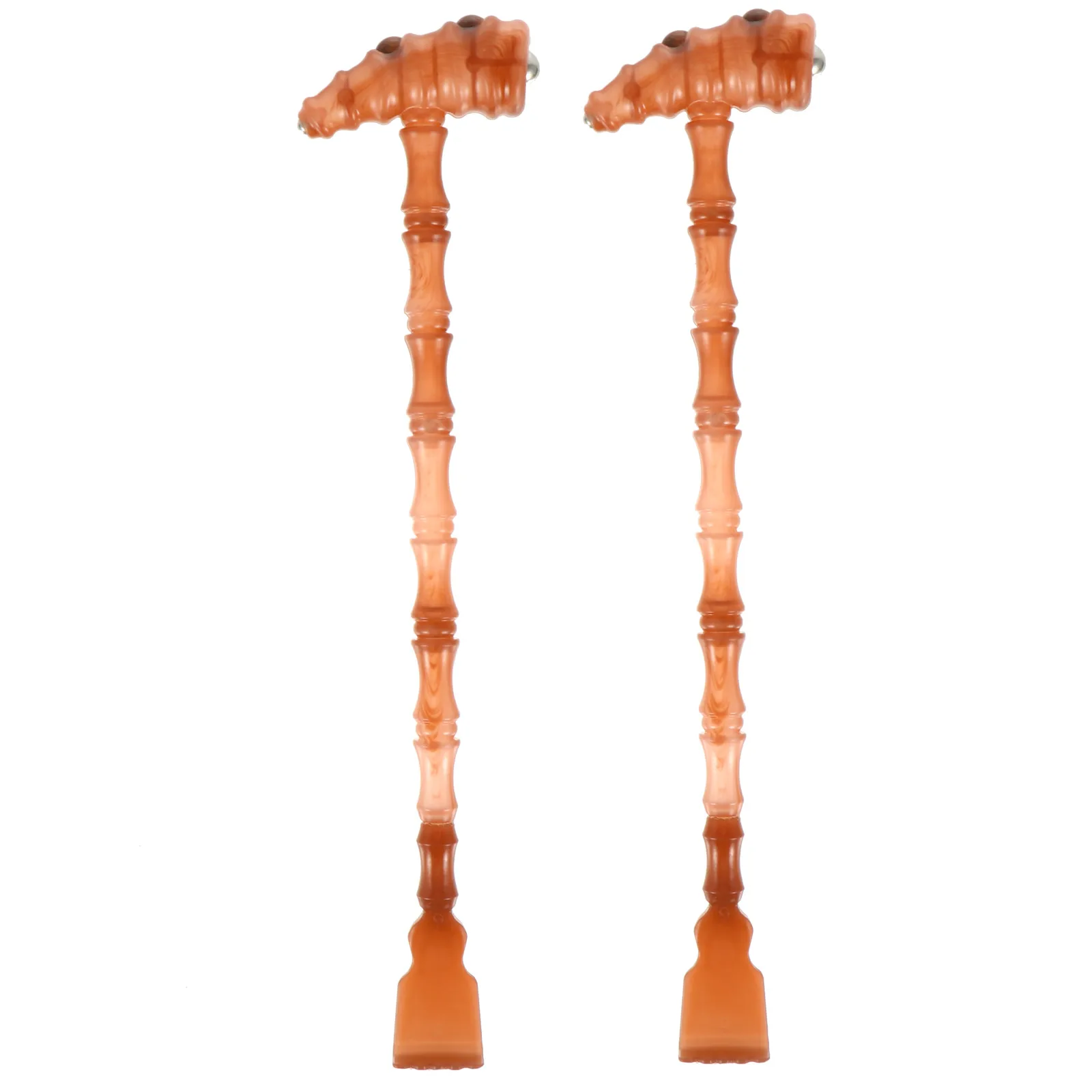 

2 Pcs Massage Hammer Plastic Stick Ergonomic Handle Lightweight Portable Body Stress Reliever Back Scratcher Handheld Massager
