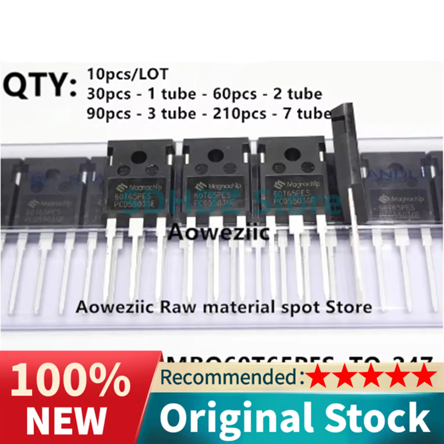 Aoweziic 2024+ 100 % neues importiertes Original MBQ60T65PESTH MBQ60T65PES MBQ60T65 60T65PES 60T65 TO-247 IGBT Einzelrohr 60 A 650 V
