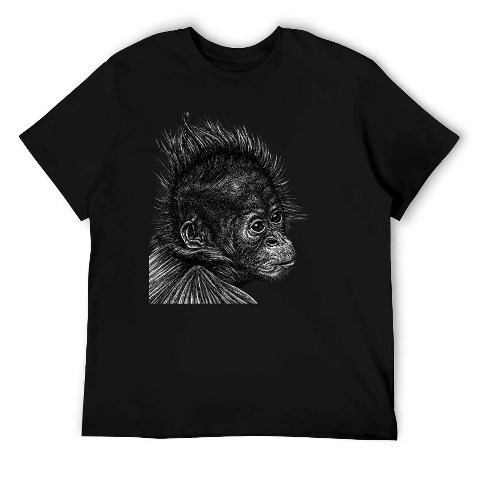 

Baby orangutan monkey T-Shirt anime tshirt cotton t shirts high quality T-Shirt