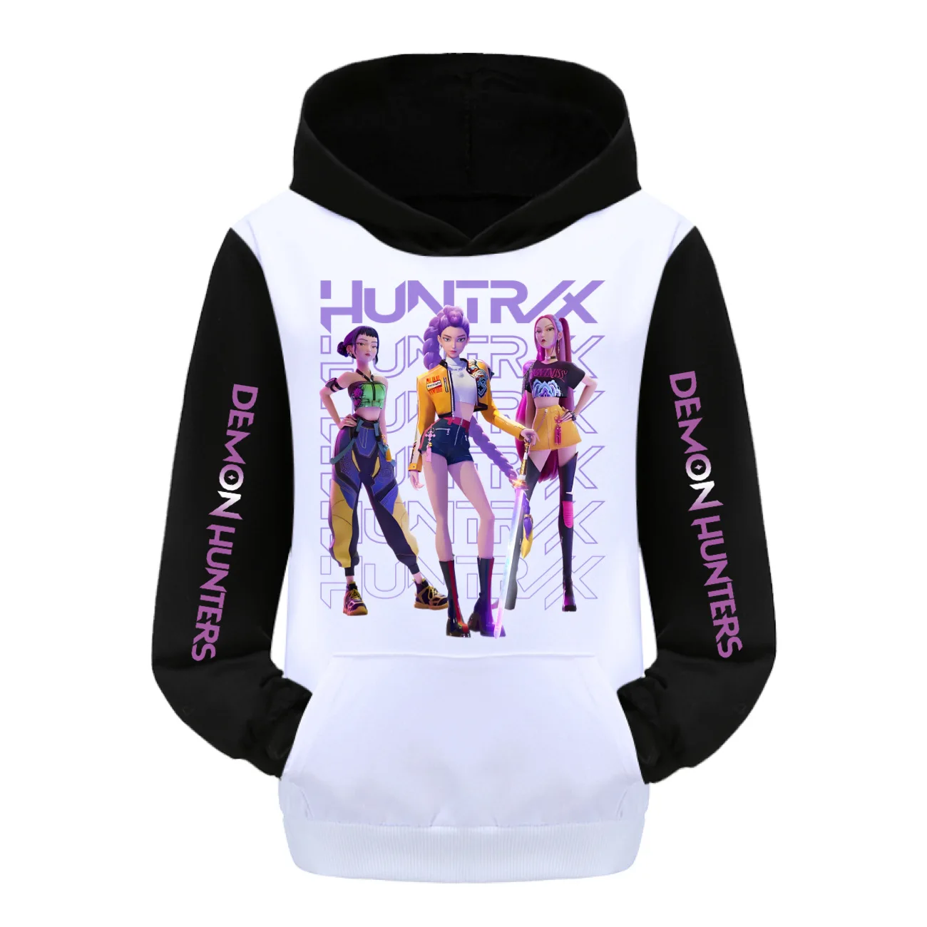 

KPop Demon Hunters Children Hoodie Long Sleeve Movie Printing Boys Girls Sweatshirt Hooded Casual Pullovers Streetwear