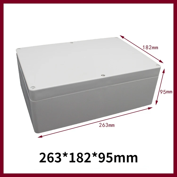 263*182*95Mm Ngoài Trời Chống Nước Hộp Nhựa Điện Tử Dự Án Ốp Lưng Nhạc Cụ Chống Nước Hộp Nối Nhà Ở
