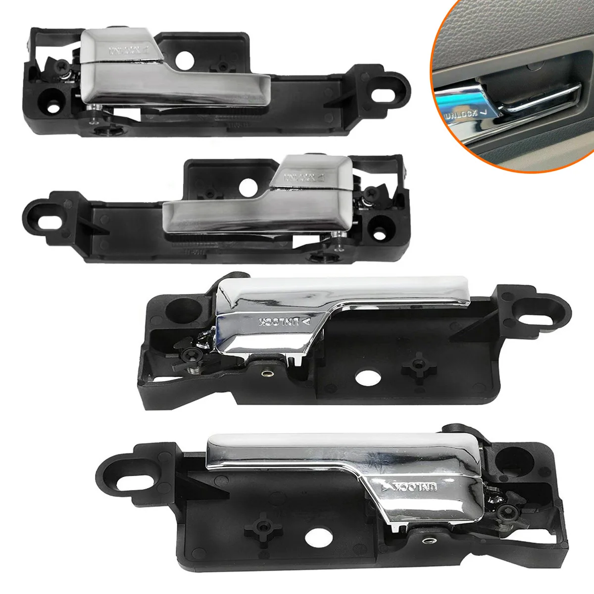 

OE：6E5Z5422600A Inside Interior Door Handle Chrome Front Left Driver Side for 06-12 Fusion Milan