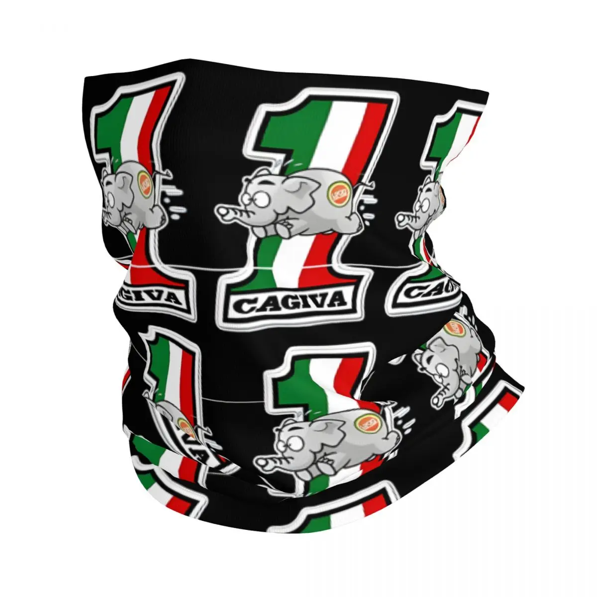 Number 1 Elefantino Coffee Mug Motocross Bandana Neck Cover Printed Cagiva Moto Wrap Scarf Balaclava Hiking Unisex Adult