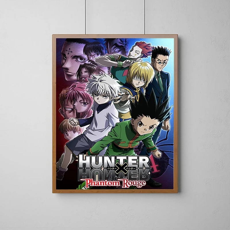 Anime HUNTER X HUNTER Gon Zoldyck Hisoka Poster Decorative Pictures for Living Room Home Decor Tableau Decoration Mural Painting