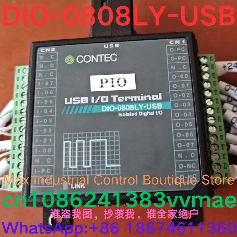 

Second-hand test OK data acquisition card DIO-0808LY-USB