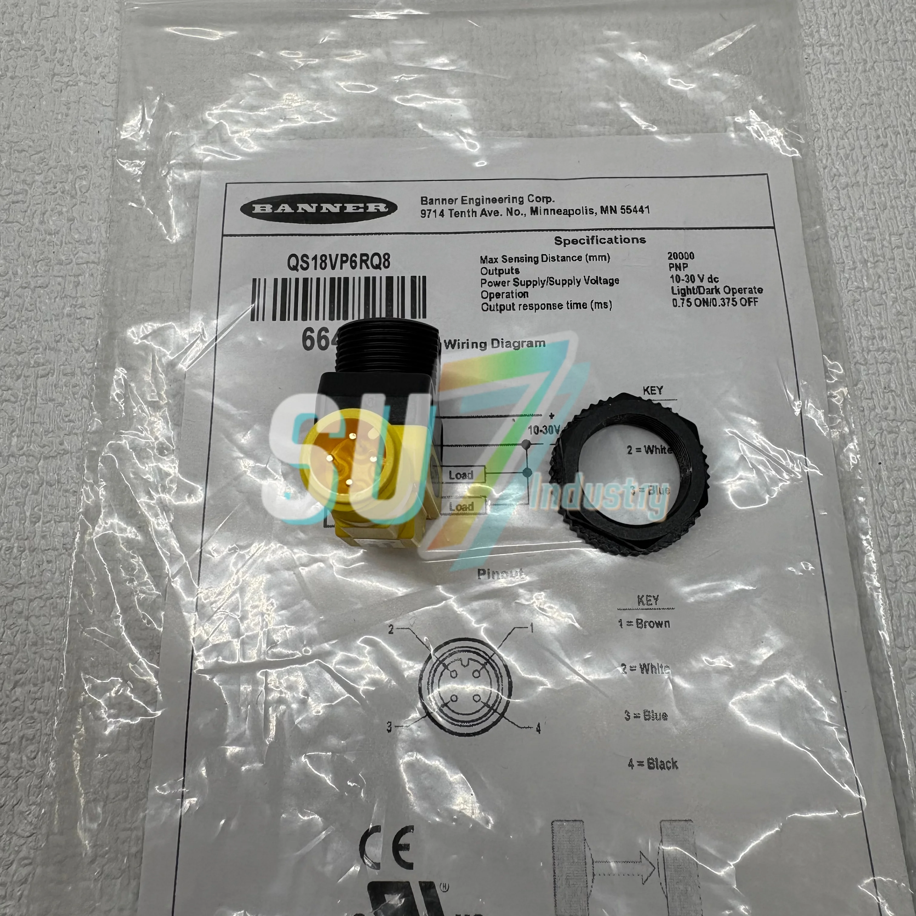 

QS18VP6RQ8 Фотоэлектрический датчик новый в наличии