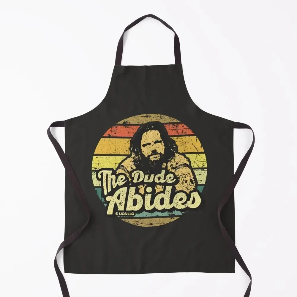 The Big Lebowski the dude abides. Birthday party gifts. Officially licensed merch. Apron painting Costume Waiter Apron