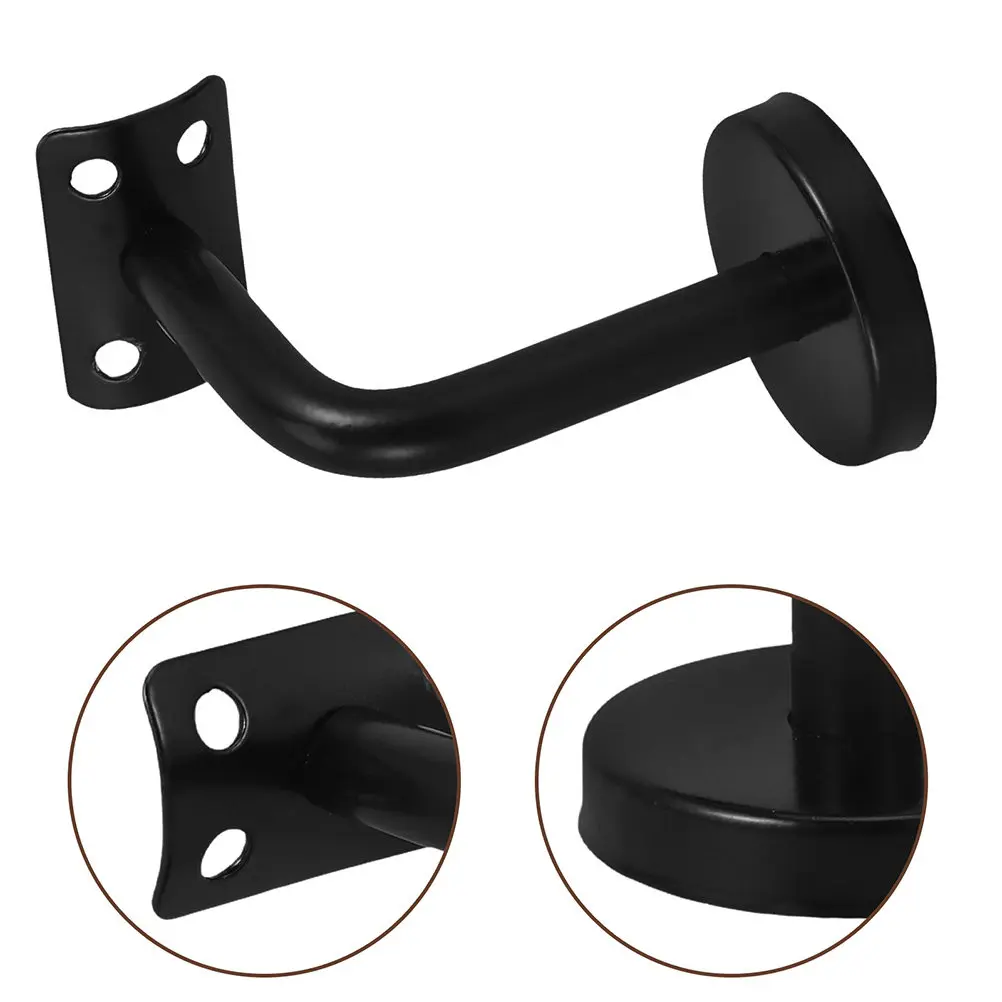 2Pcs Wall Mount Handrail Supports Stainless Steel Stair Brackets Solid Design for Stairs Stair Railing Fixings Heavy Duty