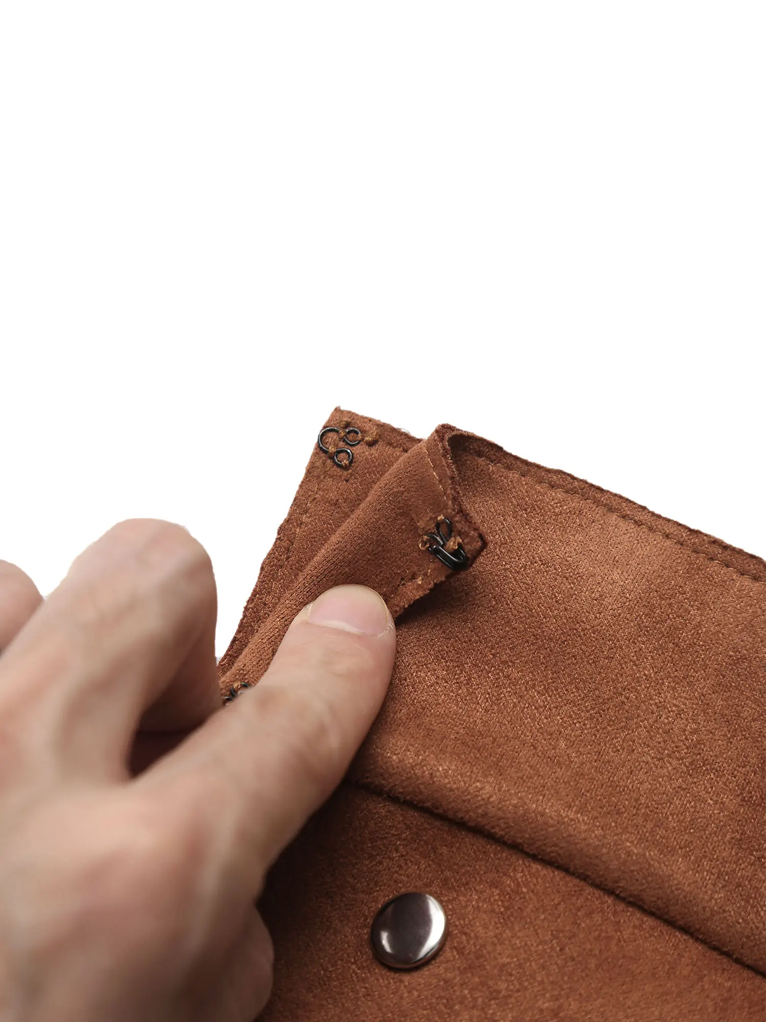 Bild 4: Männer Alten Römischen Ritter Rock Nieten Split Saum Faux Wildleder Rüstung Rock Gladiator Krieger Kostüm Halloween Cosplay Party Kleidung