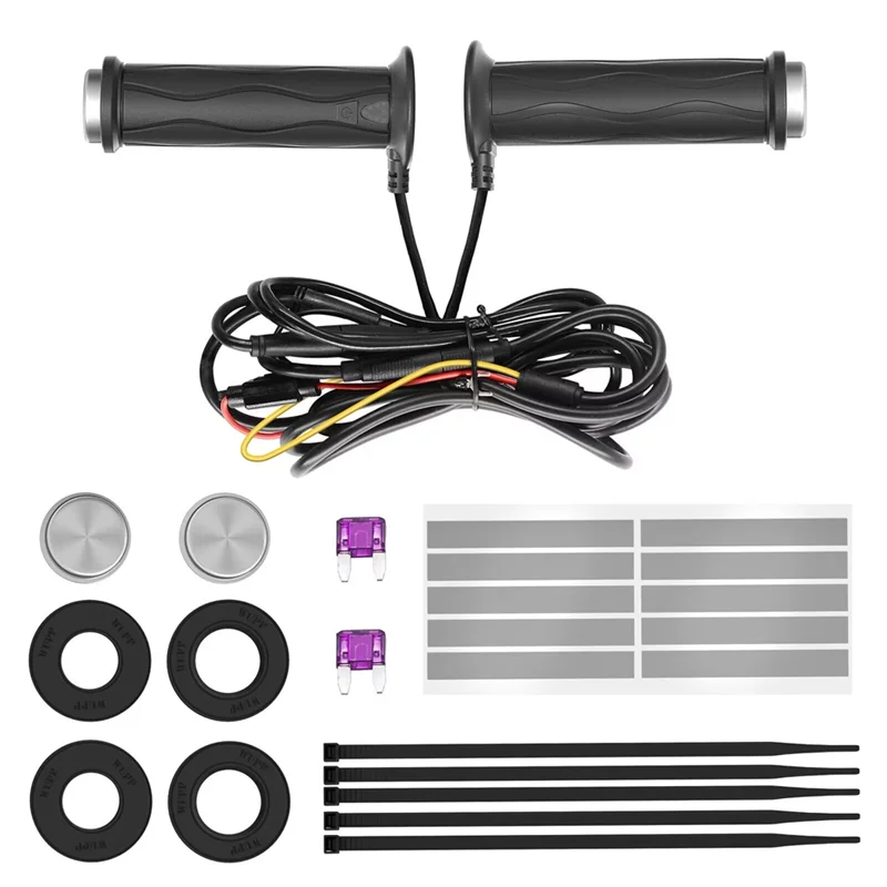 

Waterproof Adjustable Temperature Control Handlebar DC 12V Motorcycles Heated Grips