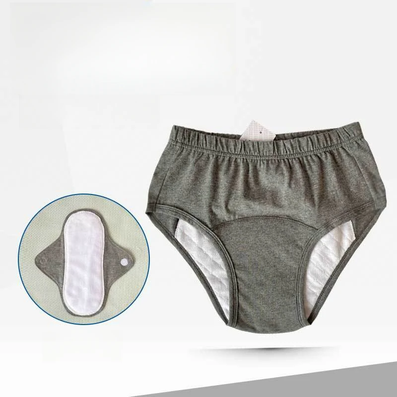 Elderly Urinary Incontinence Pants Cotton Washable Diaper Women Physiological Period Sleep Prevention Side Leakage Underwear